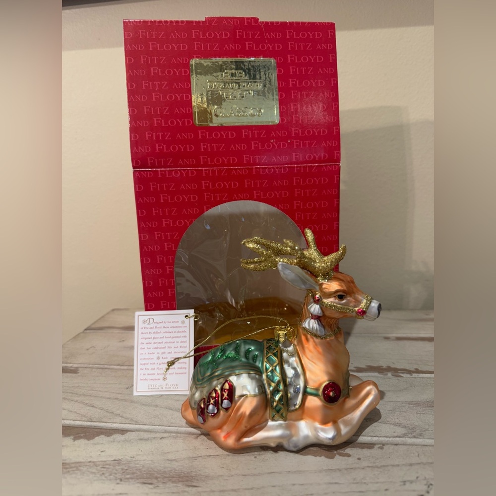 Fitz & Floyd Gregorian Reindeer Ornament